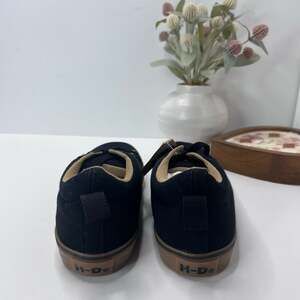 Harley Davidson Torland Canvas Sneaker Black/Gum D84434 Women 9 NWOB